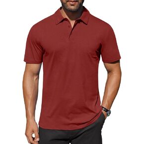 COOFANDY Men's Polo Shirts Short Sleeve Moisture Wicking Golf Shirt Fashion Casual Collared T-Shirt