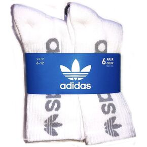Adidas Men's Athletic Moisture wicking Cushioned Crew Socks 6-Pack/ 6-Pair (Shoe Size 6-12) in Saudi Arabia