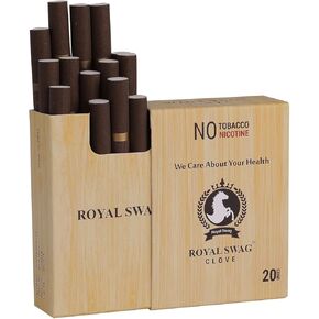 Ayurvedic Herbal Cigarettes 100% Tobacco & Nicotine Free Clove Flavoured (20 Sticks/Box)