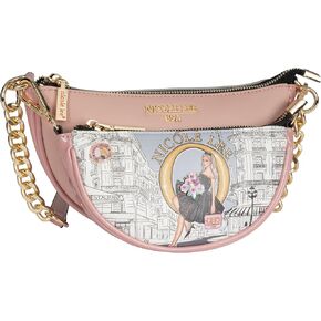Nicole Lee Crossbody Women's Bag - Fashion Print Faux Leather 2 Piece Bag Shoulder Chain Strap Small Purse Set in Kuwait