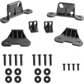 Hard Top Mounting Bracket kit Compatible with 2018-2024 Jeep Wrangler JL Gladiator JT , Black Powder Coat