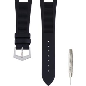 حزام مراقبة المطاط للرجال متوافق مع Patek Philippe Nautilus 5711 1A010 5712 5712G 5726 5980 25mm Sports Silicone Watch Band Bracelet