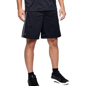 Under Armour Men's UA Tech HeatGear Athletic Mesh Shorts (L, Black) in Saudi Arabia
