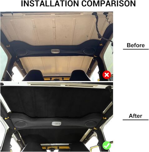JIMEN متوافق مع Jeep Wrangler TJ 1997-2006 ، Hardtop headliner blans insulation kit kit in Saudi Arabia