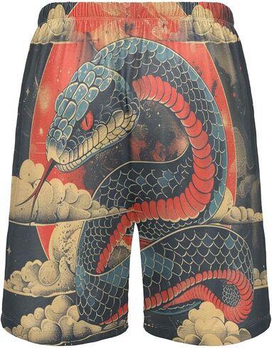 Men's Pajama Bottoms, Colorful Pattern Sleep Pajamas Shorts Sleepwear Lounge Wear Short Pants in Saudi Arabia