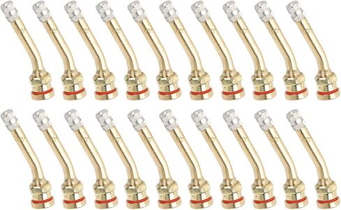 20Pcs Tire Valve Stem, Tire Valve Extension Valve Stem, Copper Long Service Life Excellent Sealing Wide Compatibility Tire Valve Extension Adapter(V3-20-4) in Saudi Arabia