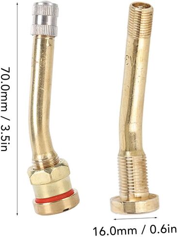 20Pcs Tire Valve Stem, Tire Valve Extension Valve Stem, Copper Long Service Life Excellent Sealing Wide Compatibility Tire Valve Extension Adapter(V3-20-4) in Saudi Arabia