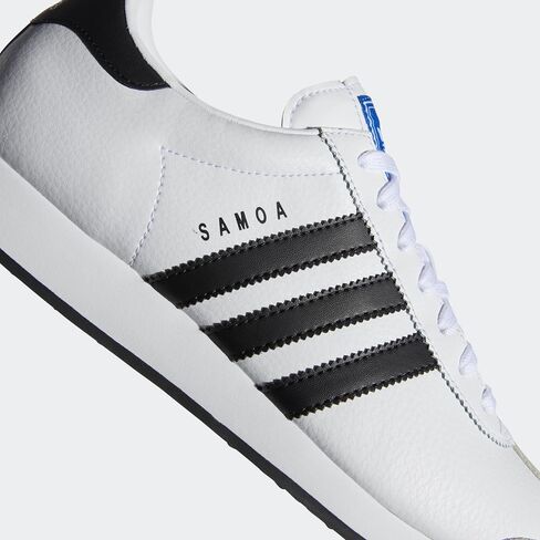 adidas Originals Men's Samoa Retro Sneaker Running Shoe, White/Black, 13 M US in Saudi Arabia