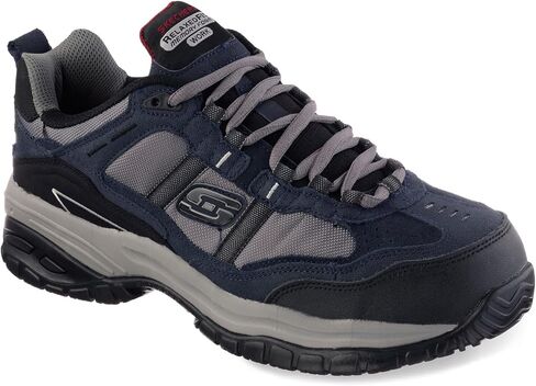 Skechers Men's Work Relaxed Fit Soft Stride Grinnel Comp, Brown/Black - 8 E US in Saudi Arabia