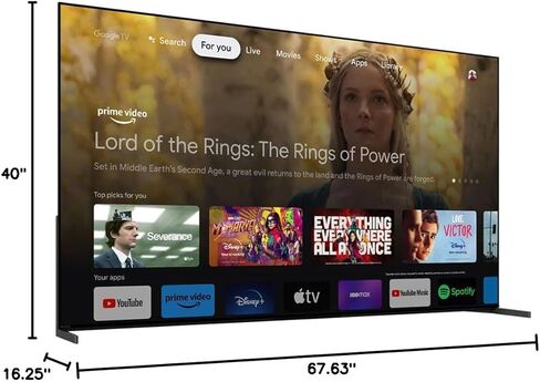 Sony XR55A95K 55 inch BRAVIA XR A95K 4K HDR OLED TV with Smart Google TV 2022 Model Bundle with Premium 2 YR CPS Enhanced Protection Pack in Saudi Arabia