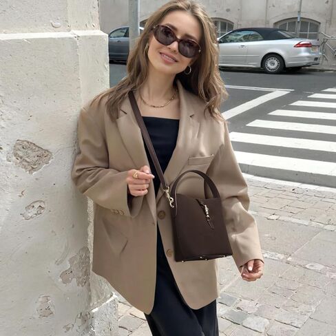 BOSTANTEN Small Bucket Bag for Women Trendy Vegan Leather Crossbody Bags Shoulder Purses Designer Ladies Handbags in Saudi Arabia