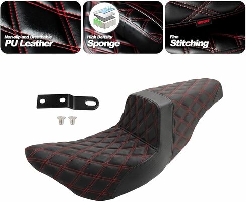 Artudatech Rider Passenger Seat Front Rear Cushion Red For Harley-Davidson Street Glide EFI FLHX 2008-2023, For Harley Road Glide Special FLTRXS 2015-2023 Road King Special FLHRXS 2017-2023 in Saudi Arabia