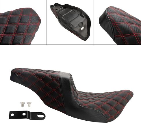 Artudatech Rider Passenger Seat Front Rear Cushion Red For Harley-Davidson Street Glide EFI FLHX 2008-2023, For Harley Road Glide Special FLTRXS 2015-2023 Road King Special FLHRXS 2017-2023 in Saudi Arabia
