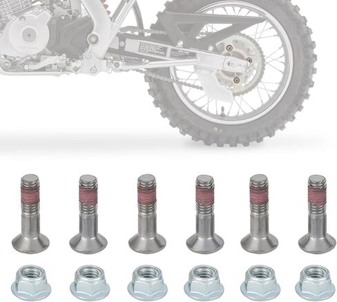 مسامير ضرس المكسرات مجموعة 6pcs m8 ل yz yzf kxf kxf rm rmz دراجة نارية موتوكروس دراجة الحفرة in Kuwait