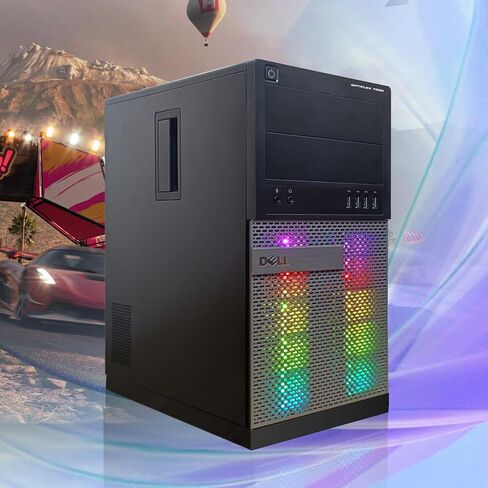 Dell Optiplex 7020 Gaming Desktop PC - Intel Core i7 4th Gen 3.4GHz, NVIDIA GeForce GT 1030 2GB, 16GB RAM, 512GB SSD, HDMI, DVI, VGA, New Keyboard, Mouse, Wi-Fi, Windows 10 Professional(Renewed) in Saudi Arabia