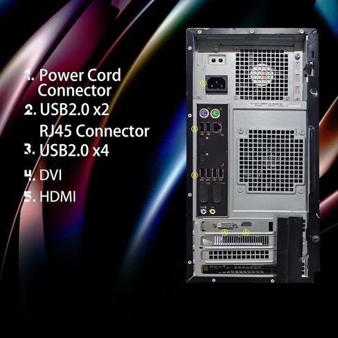 Dell Optiplex 7020 Gaming Desktop PC - Intel Core i7 4th Gen 3.4GHz, NVIDIA GeForce GT 1030 2GB, 16GB RAM, 512GB SSD, HDMI, DVI, VGA, New Keyboard, Mouse, Wi-Fi, Windows 10 Professional(Renewed) in Saudi Arabia