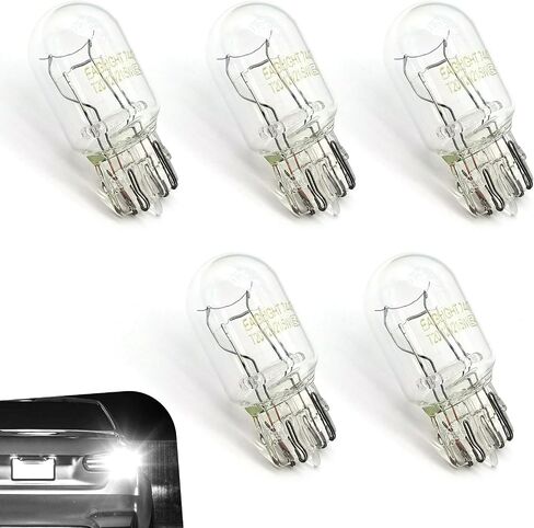5 PCS 7443 Light Bulbs, T20 Dual Wire Plug and Play 7443 Brake Light Bulb, 7443 Miniature Bulb Tail Light Bulb, 12V 21/5W Reverse Light Bulb, Lighting Replace for Cars, Trucks, SUVs (Red) in Saudi Arabia