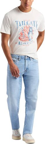 Buffalo David Bitton Men's Relaxed Straight Leg Driven Jean with Stretch Fabric in Saudi Arabia