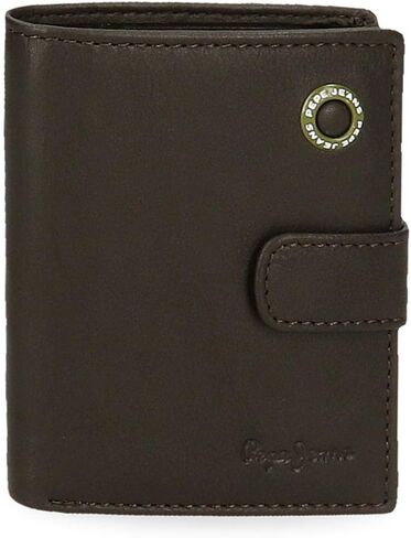 Pepe Jeans Men's Vertical Wallet with Click Closure in Saudi Arabia