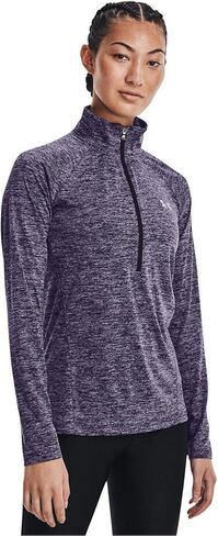 كنزة صوفية نسائية بأكمام طويلة وسحاب من Under Armour Tech Twist ½ in Kuwait