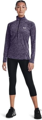 كنزة صوفية نسائية بأكمام طويلة وسحاب من Under Armour Tech Twist ½ in Kuwait