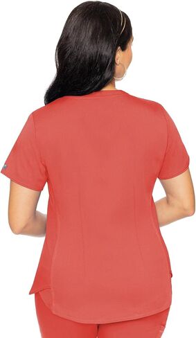 Med Couture Women's Coral Scrub Set, V-Neck Top & Pant, XL in Saudi Arabia