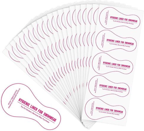 100 PCS واقي صحية Thong بطانات النساء واضحة اللباس الداخلي شرائط ملصقات حاول على ملصقات للسباحة بيكيني in Saudi Arabia