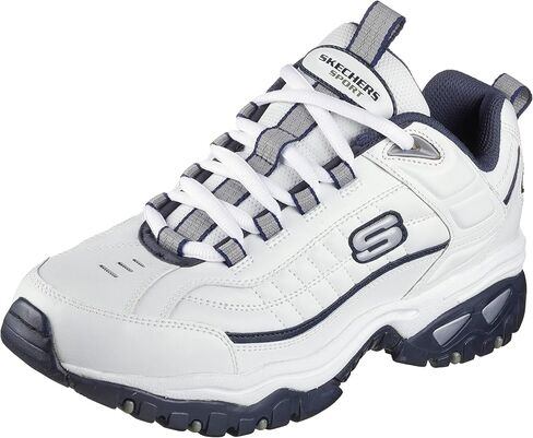 Skechers Men's Energy Afterburn Lace-Up White/Navy Blue Sneaker 11 W US in Saudi Arabia
