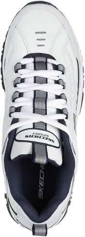 Skechers Men's Energy Afterburn Lace-Up White/Navy Blue Sneaker 11 W US in Saudi Arabia