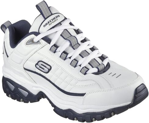Skechers Men's Energy Afterburn Lace-Up White/Navy Blue Sneaker 11 W US in Saudi Arabia
