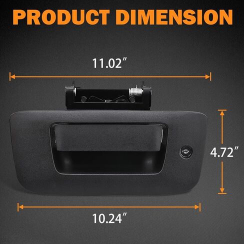Yinlowa Locking Tailgate Handle 22755305 for 2008-2014 Chevrolet Chevy Silverado GMC Sierra 1500 2500 3500 Tailgate Latch Handle with Bezel & Lock Cylinder in Saudi Arabia