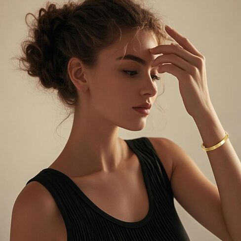 2Pcs 18K Gold Plated Love Bangle Bracelets set for Women, Stainless Steel Cubic Zirconia Bangle Crystal Friendship Jewelry, Easter Wedding Birthday Gifts for Girlfriend, Wife, Monther in Saudi Arabia