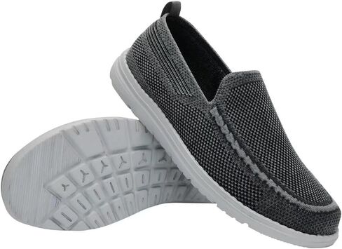 1TAZERO Mens Wide Width Slip On Shoes with Arch Support Insoles Men Lightweight Casual Loafer for Elderly & Wide Feet Plantar Fasciitis Walking Shoes in Saudi Arabia