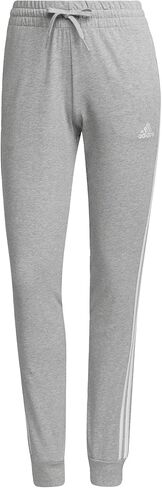 adidas Women's Essentials Single Jersey 3-Stripes Pants, Legend Ink/White, Medium/Petite in Saudi Arabia