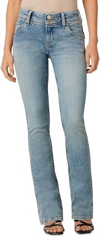 Hudson Women's Beth Mid Rise Petite Baby Bootcut Jean with Back Flap Pockets in Saudi Arabia