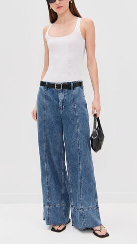 rag & bone Women's Featherweight Arianna Cropped Palazzo in Saudi Arabia