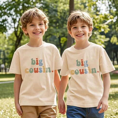 Cousin Shirt for Toddler Boys Girls Cool Biggest Big Little Cousin Shirt Summer Family Vacation Tees Gift 2-7T in Kuwait