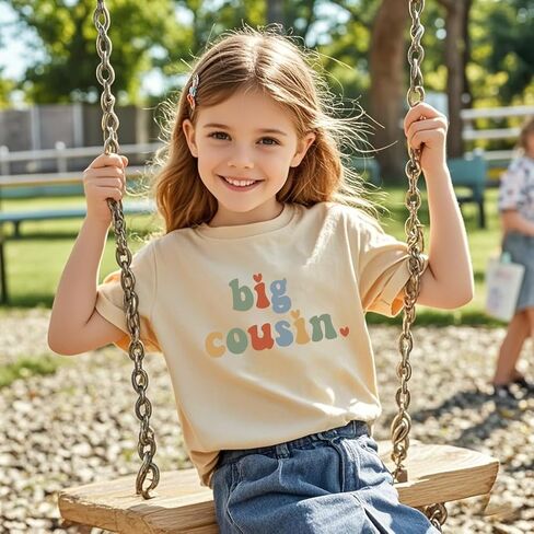 Cousin Shirt for Toddler Boys Girls Cool Biggest Big Little Cousin Shirt Summer Family Vacation Tees Gift 2-7T in Kuwait