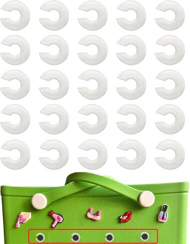 Lopau Charm Fastners Insert Accessory for Bogg Bag, Keep Charms From Falling Off Blank Bit Accessories Compatible with Bogg, Simply Southern Beach Tote in Kuwait