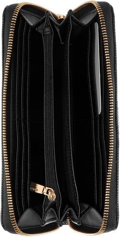 GUESS Laurel Large Zip Around Wallet Black One Size in Saudi Arabia