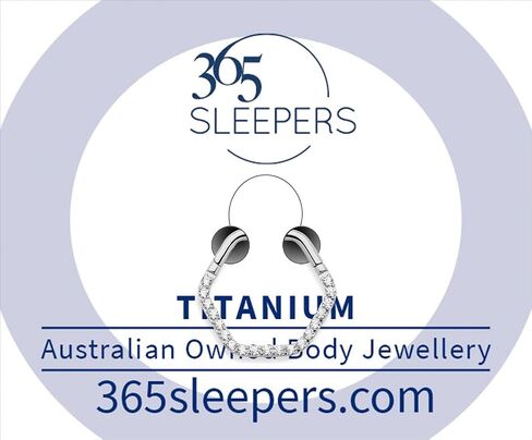 365 Sleepers Titanium Implant Grade 16G Gem Hexagonal Septum Jewelry Hinged Segment Ring Body Piercing Hoop Lip Rings Helix Cartilage Rook Sleeper Earrings 8mm – 10mm in Saudi Arabia