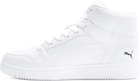 Puma Men's Rebound Layup Sneaker, White Black-High Risk Red, 11.5 in Saudi Arabia