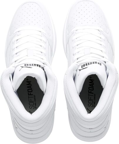 Puma Men's Rebound Layup Sneaker, White Black-High Risk Red, 11.5 in Saudi Arabia