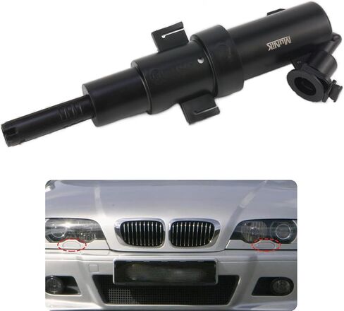 مصابيح الأمامية فوهة الفوهة الأمامية رذاذ مصباح الرش النفاث النفاث من BMW E46 1997-2006 318i 325CI 325I 330C IM3 رقم الاستبدال # 61678362823 in Saudi Arabia