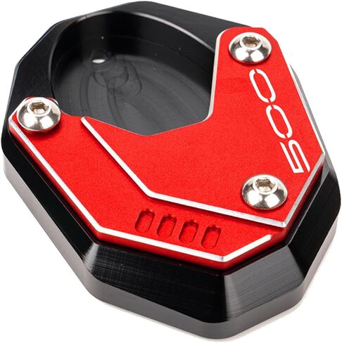 CNC Motorcycle Kickstand Pad Foot Side Stand Extension Support Plate Compatible With Ninja 500 2025 2024 Ninja500 Ninja 500SE Z500 SE Eliminator 500 2025 (Red) in Saudi Arabia