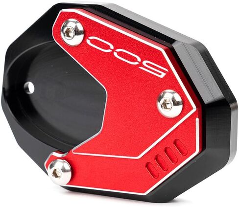 CNC Motorcycle Kickstand Pad Foot Side Stand Extension Support Plate Compatible With Ninja 500 2025 2024 Ninja500 Ninja 500SE Z500 SE Eliminator 500 2025 (Red) in Saudi Arabia