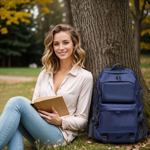 17 Inch Laptop Backpack for Men Women, 28L Carry-On Bag Water-Resistant Airplane Casual Backpack, Travel Work Business Bag, Green in Saudi Arabia