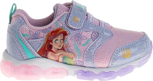 Disney Girls Moana Light Up Laceless Running Shoes (Toddler/Little Girl) in Saudi Arabia