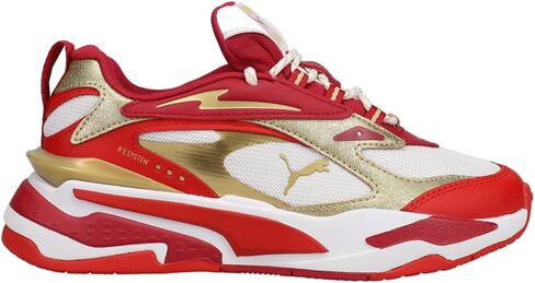 PUMA Kids Girls Rs-Fast Glitz Running Sneakers Shoes - Gold,Red,White in Saudi Arabia