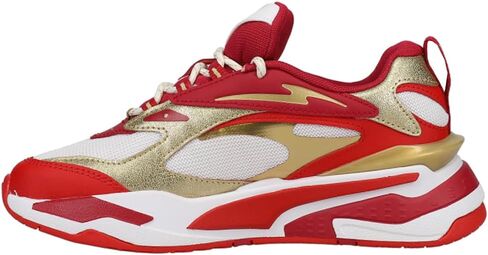 PUMA Kids Girls Rs-Fast Glitz Running Sneakers Shoes - Gold,Red,White in Saudi Arabia